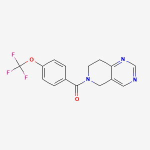 (7,8-dihydropyrido[4,3-d]pyrimidin-6(5H)-yl)(4-(trifluoromethoxy)phenyl)methanone