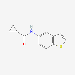 molecular formula C12H11NOS B2876458 N-(benzo[b]thiophen-5-yl)cyclopropanecarboxamide CAS No. 477539-46-1
