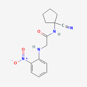 N-(1-cyanocyclopentyl)-2-[(2-nitrophenyl)amino]acetamide