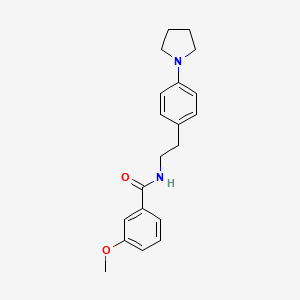 3-methoxy-N-(4-(pyrrolidin-1-yl)phenethyl)benzamide
