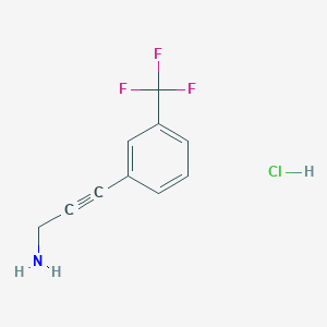 3-[3-(Trifluoromethyl)phenyl]prop-2-yn-1-amine hydrochloride