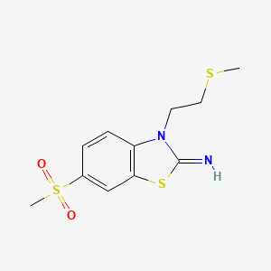 6-(methylsulfonyl)-3-(2-(methylthio)ethyl)benzo[d]thiazol-2(3H)-imine