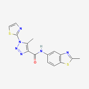 5-methyl-N-(2-methylbenzo[d]thiazol-5-yl)-1-(thiazol-2-yl)-1H-1,2,3-triazole-4-carboxamide