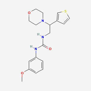 1-(3-Methoxyphenyl)-3-(2-morpholino-2-(thiophen-3-yl)ethyl)urea