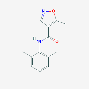 molecular formula C13H14N2O2 B287657 N-(2,6-dimethylphenyl)-5-methyl-4-isoxazolecarboxamide 