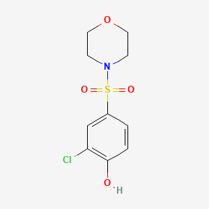 molecular formula C10H12ClNO4S B2876587 2-Chloro-4-(morpholinosulfonyl)phenol CAS No. 162711-35-5