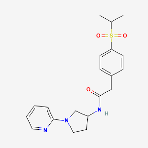 2-(4-(isopropylsulfonyl)phenyl)-N-(1-(pyridin-2-yl)pyrrolidin-3-yl)acetamide