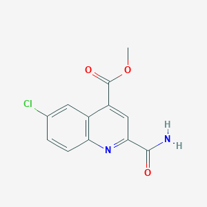 Methyl 2-carbamoyl-6-chloroquinoline-4-carboxylate