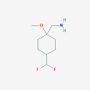 [4-(Difluoromethyl)-1-methoxycyclohexyl]methanamine