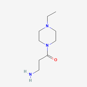molecular formula C9H19N3O B2876610 3-氨基-1-(4-乙基哌嗪-1-基)丙烷-1-酮 CAS No. 938339-17-4