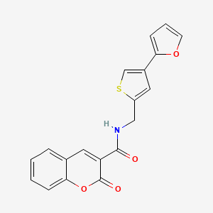 N-{[4-(furan-2-yl)thiophen-2-yl]methyl}-2-oxo-2H-chromene-3-carboxamide