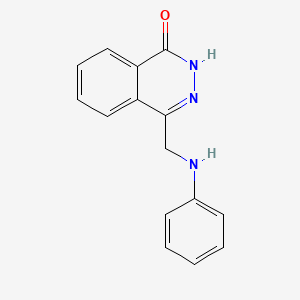 molecular formula C15H13N3O B2876647 4-(anilinomethyl)-1(2H)-phthalazinone CAS No. 303995-47-3