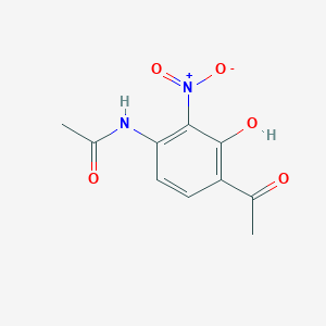 molecular formula C10H10N2O5 B2876652 N-(4-acetyl-3-hydroxy-2-nitrophenyl)acetamide CAS No. 30192-48-4