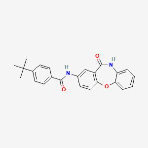 4-tert-butyl-N-(11-oxo-10,11-dihydrodibenzo[b,f][1,4]oxazepin-2-yl)benzamide