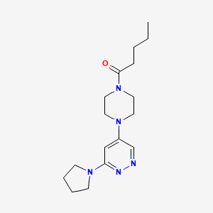 1-(4-(6-(Pyrrolidin-1-yl)pyridazin-4-yl)piperazin-1-yl)pentan-1-one