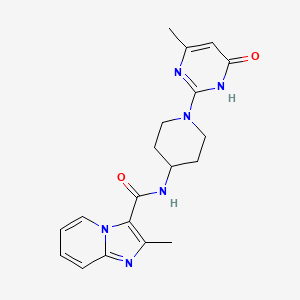 2-methyl-N-(1-(4-methyl-6-oxo-1,6-dihydropyrimidin-2-yl)piperidin-4-yl)imidazo[1,2-a]pyridine-3-carboxamide