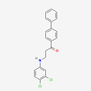 1-[1,1'-Biphenyl]-4-yl-3-(3,4-dichloroanilino)-1-propanone
