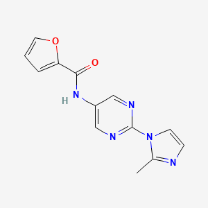 N-(2-(2-methyl-1H-imidazol-1-yl)pyrimidin-5-yl)furan-2-carboxamide