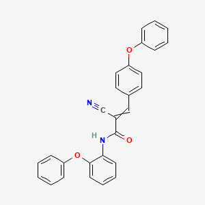 2-cyano-N-(2-phenoxyphenyl)-3-(4-phenoxyphenyl)prop-2-enamide