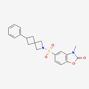 3-Methyl-5-[(6-phenyl-2-azaspiro[3.3]heptan-2-yl)sulfonyl]-1,3-benzoxazol-2-one