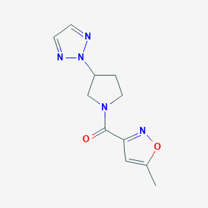 (3-(2H-1,2,3-triazol-2-yl)pyrrolidin-1-yl)(5-methylisoxazol-3-yl)methanone
