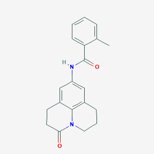 2-Methyl-N-(2-oxo-1-azatricyclo[7.3.1.05,13]trideca-5,7,9(13)-trien-7-yl)benzamide