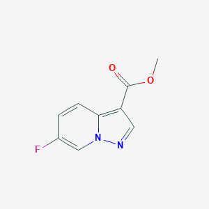 molecular formula C9H7FN2O2 B2876711 6-氟吡唑并[1,5-a]吡啶-3-甲酸甲酯 CAS No. 1802489-63-9