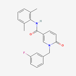 molecular formula C21H19FN2O2 B2876714 N-(2,6-dimethylphenyl)-1-[(3-fluorophenyl)methyl]-6-oxo-1,6-dihydropyridine-3-carboxamide CAS No. 941953-76-0