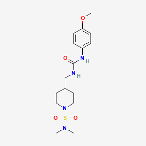4-((3-(4-methoxyphenyl)ureido)methyl)-N,N-dimethylpiperidine-1-sulfonamide