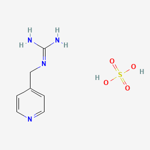 molecular formula C7H12N4O4S B2876749 1-(Pyridin-4-ylmethyl)guanidine sulfate CAS No. 1983957-99-8; 27946-15-2