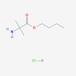 molecular formula C8H18ClNO2 B2876770 Butyl 2-amino-2-methylpropanoate hydrochloride CAS No. 1909317-21-0