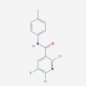 molecular formula C13H9Cl2FN2O B287679 2,6-dichloro-5-fluoro-N-(4-methylphenyl)nicotinamide 