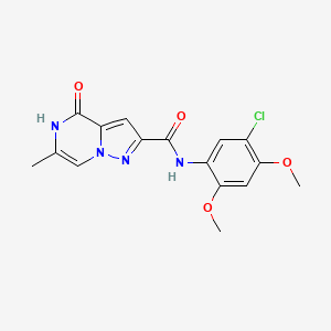 N-(5-chloro-2,4-dimethoxyphenyl)-6-methyl-4-oxo-4,5-dihydropyrazolo[1,5-a]pyrazine-2-carboxamide