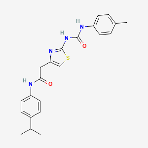 N-(4-isopropylphenyl)-2-(2-(3-(p-tolyl)ureido)thiazol-4-yl)acetamide