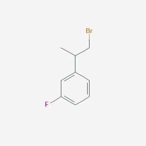 molecular formula C9H10BrF B2876809 1-(1-溴丙烷-2-基)-3-氟苯 CAS No. 1489894-89-4