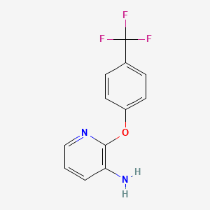 molecular formula C12H9F3N2O B2876812 2-(4-(Trifluoromethyl)phenoxy)pyridin-3-amine CAS No. 1038359-73-7