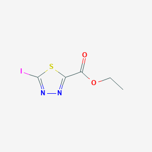 molecular formula C5H5IN2O2S B2876815 Ethyl 5-iodo-1,3,4-thiadiazole-2-carboxylate CAS No. 1379328-31-0