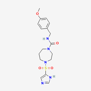 4-((1H-imidazol-4-yl)sulfonyl)-N-(4-methoxybenzyl)-1,4-diazepane-1-carboxamide