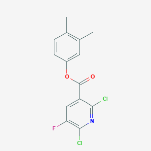 molecular formula C14H10Cl2FNO2 B287682 3,4-Dimethylphenyl 2,6-dichloro-5-fluoronicotinate 