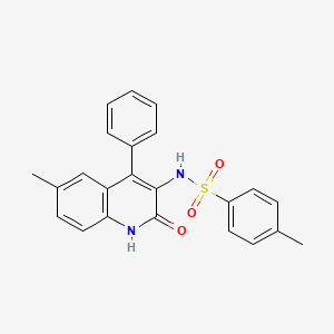 N-(2-hydroxy-6-methyl-4-phenylquinolin-3-yl)-4-methylbenzenesulfonamide