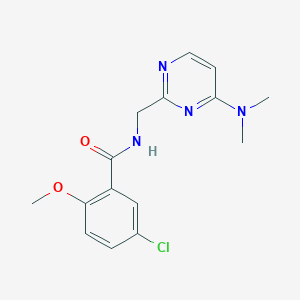 5-chloro-N-((4-(dimethylamino)pyrimidin-2-yl)methyl)-2-methoxybenzamide