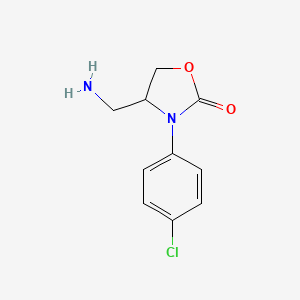 4-(Aminomethyl)-3-(4-chlorophenyl)-1,3-oxazolidin-2-one