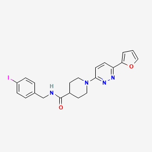 1-(6-(furan-2-yl)pyridazin-3-yl)-N-(4-iodobenzyl)piperidine-4-carboxamide