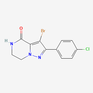 3-Bromo-2-(4-chlorophenyl)-6,7-dihydropyrazolo[1,5-A]pyrazin-4(5H)-one