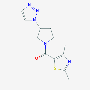 (3-(1H-1,2,3-triazol-1-yl)pyrrolidin-1-yl)(2,4-dimethylthiazol-5-yl)methanone