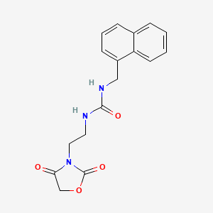 molecular formula C17H17N3O4 B2876890 1-[2-(2,4-Dioxo-1,3-oxazolidin-3-yl)ethyl]-3-(naphthalen-1-ylmethyl)urea CAS No. 2320534-54-9