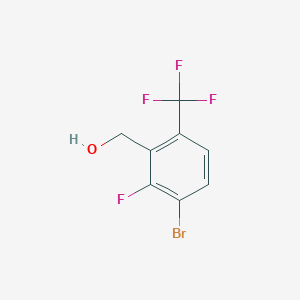 molecular formula C8H5BrF4O B2876891 3-Bromo-2-fluoro-6-(trifluoromethyl)benzyl alcohol CAS No. 1824097-18-8