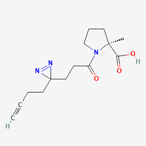 (2S)-1-[3-(3-But-3-ynyldiazirin-3-yl)propanoyl]-2-methylpyrrolidine-2-carboxylic acid