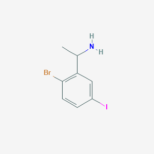 1-(2-bromo-5-iodophenyl)ethan-1-amine