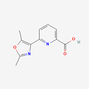 molecular formula C11H10N2O3 B2876899 6-(2,5-Dimethyl-1,3-oxazol-4-yl)pyridine-2-carboxylic acid CAS No. 1706452-60-9